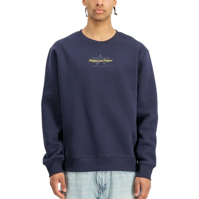 Alpha Industries Foam Mid Logo Sweatshirt ultra navy