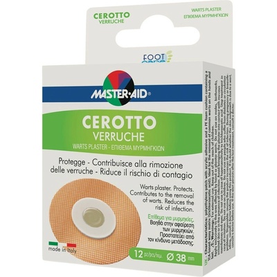 Master-aid Náplast na bradavice 12 ks Foot Care