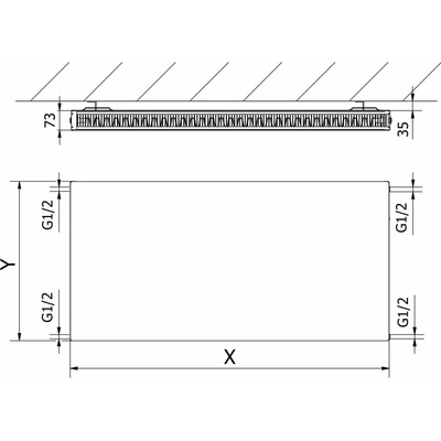 Mexen Flat CF21 W421F-060-140-00 600 mm x 1400 mm
