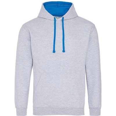 Just Hoods Unisex mikina s kapucňou JH003 Heather Grey