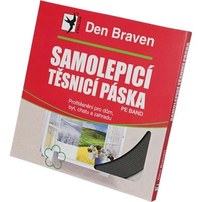 DEN BRAVEN - Samolepiaca tesniaca páska do okien a dverí šedá 9mmx3