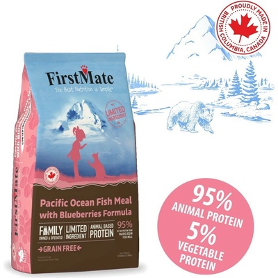 FirstMate Cat Pacific Ocean Fish with Blueberries 454 g