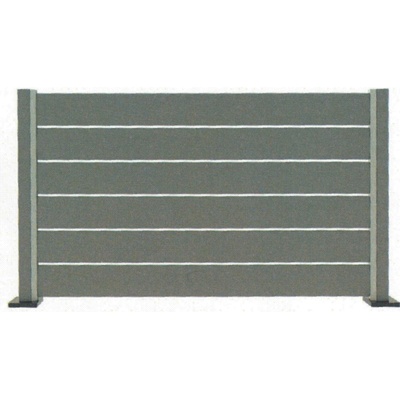 Lamelový panel 110cm se spárou antracit zakládací