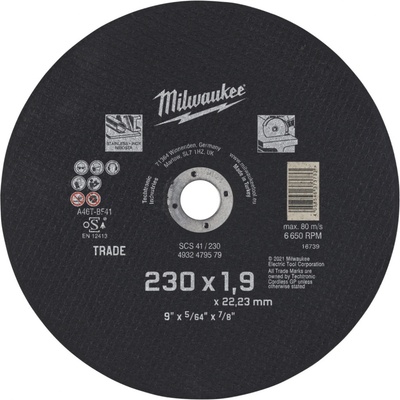 Milwaukee Rezný kotúč 230 x 1, 9 mm 4932479579