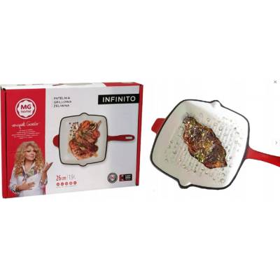 Grilovací pánev MG Home 26 cm smaltovaná