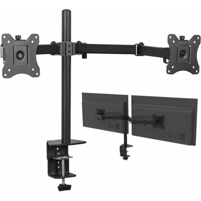 KING MOUNT KG-1019 otočný držák na dva monitory pro 12–27" (VESA 75x75 / 100x100) – Hledejceny.cz