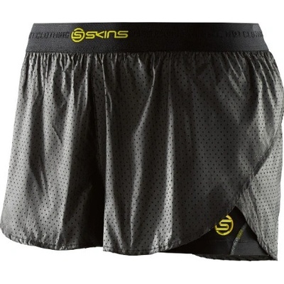 Skins DNAmic Superpose shorts black/Limoncello kompresní dvojité