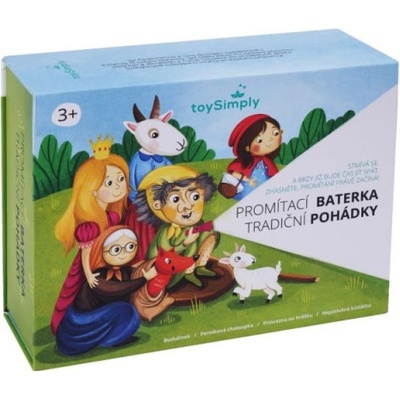 Toysimply dětská promítací baterka 4 tradiční pohádky – Hledejceny.cz
