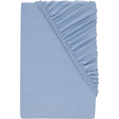 Livarno Žerzejové napínací prostěradlo modrá 180-200x200
