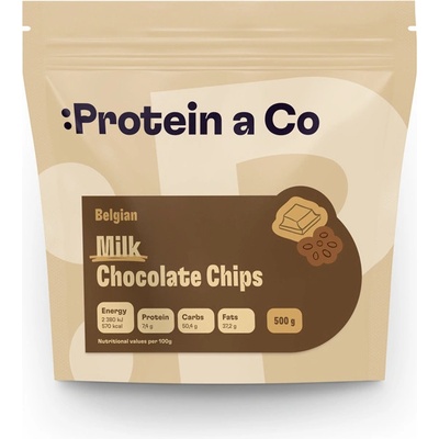 Protein & Co. Čokopecky Mliečna belgická čokoláda 0,5 kg
