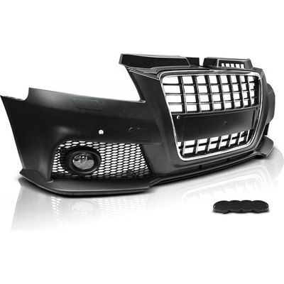 Tuning Tec Přední nárazník AUDI A3 8P 2008-2012 S8 STYLE CHROM ČERNÝ PDC – Hledejceny.cz