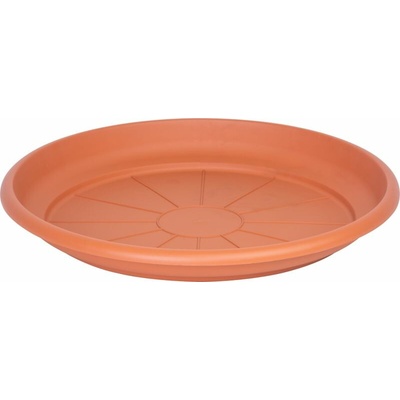 Podložka pod kvetináč ICS ERICA okrúhla, farba terakota, plast, 43 cm