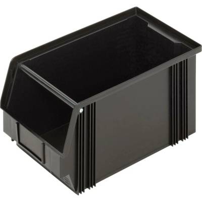 Alutec 1394003197 skladový box, CB3MC, vodivý 350 x 200 x 200 mm, čierna, 1 ks