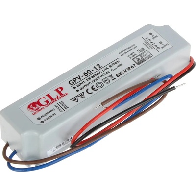 GLP Zdroj pre LED GPV-60-12, 12V/5A 60W IP67