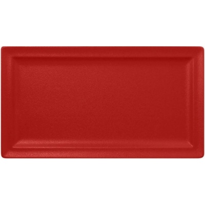 RAK Porcelain Talíř obdélný 38 x 21 cm světle červená RAK-NFCLRP38BR