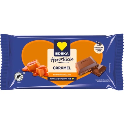 Edeka mléčná s karamelovou náplní 90 g