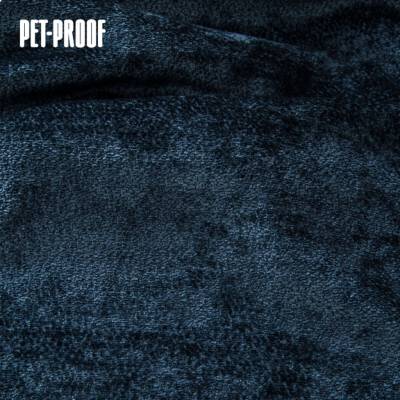 Velúrová poťahová látka Aphrodite Deep Blue na nábytok, metráž – Pet Proof