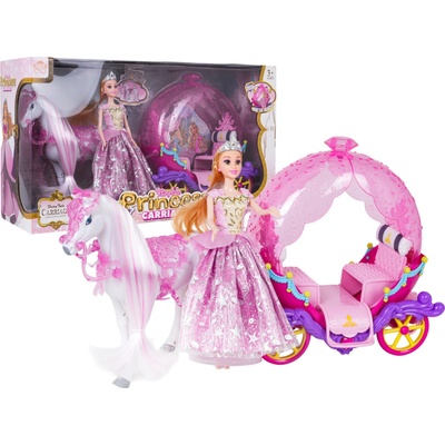 RKToys Princezna s kočárem a bílým koněm