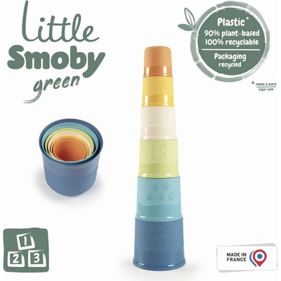 Smoby Malá zelená kúzelná veža z bioplastu 6 ks