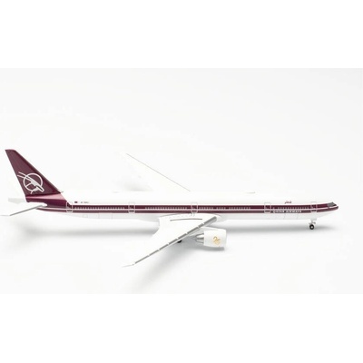 Herpa B777-3DZER Qatar Airways Retro Colors Named فريحه 1:500