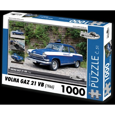 Retro-Auta č. 51 Volha Gaz 21 VB 1966 1000 dílků