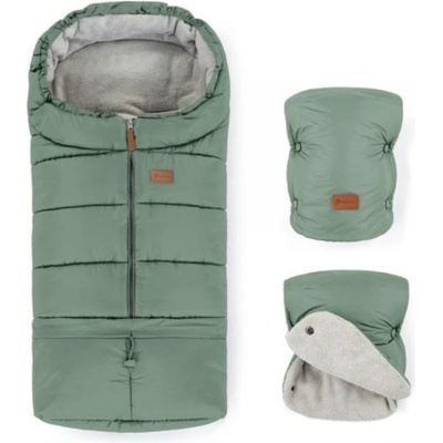 Petite&Mars Zimný set Jibot 3v1 Jasie Pale Eucalypt