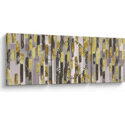 Obraz - Moderná dekorácia (s hodinami), trojdielne 90x30 cm s hodinami