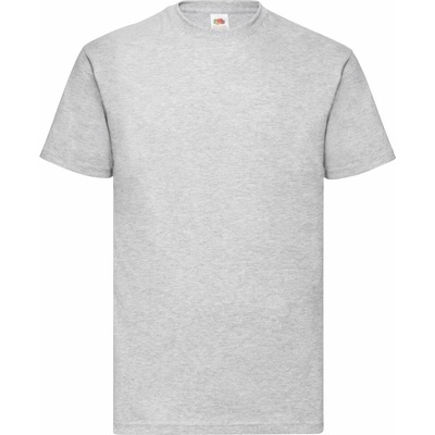Fruit of the Loom Valueweight T pánské tričko s krátkým rukávem světle šedý melír