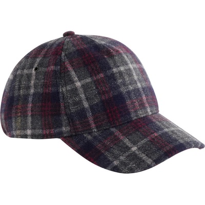 Beechfield B 625 Wool Blend Check navy plaid Navy plaid