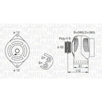 generátor MAGNETI MARELLI 063731884010