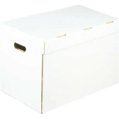 Archivační krabice na pořadače s uchy 500x305x325 mm 3VVL B 400g/m2 bílá-bílá - paleta 700 ks