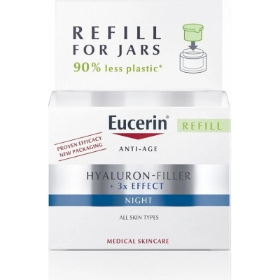Eucerin Hyaluron Filler+3 x Effect noční krém náplň 50 ml – Hledejceny.cz
