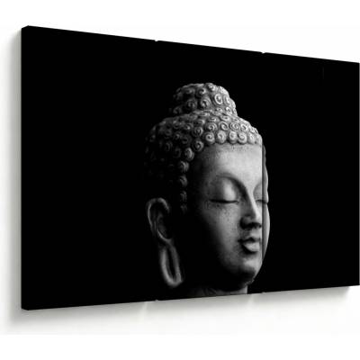 Obraz - Budha, portrét, trojdielne 120x80 cm
