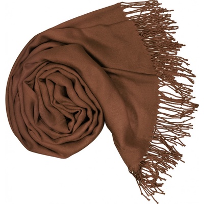 ALUM dámská tmavě hnědá pashmina P74 tmavě hnědá šála