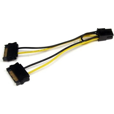 StarTech 6in SATA Power to 6 Pin PCI Express Video Card Power Cable Adapter SATPCIEXADAP