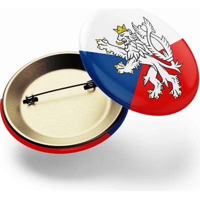 CZECHMANIA Placka vlajka ČR a lev