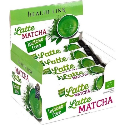 HEALTH LINK Latte matcha bez laktózy a lepku BIO 42 ks