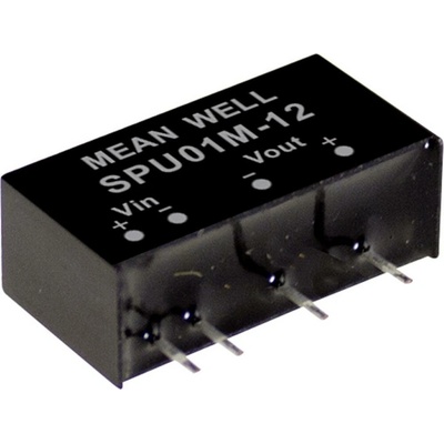 MEAN WELL SPU01M-12 DC / DC menič napätia, modul 84 mA 1 W Počet výstupov: 1 x