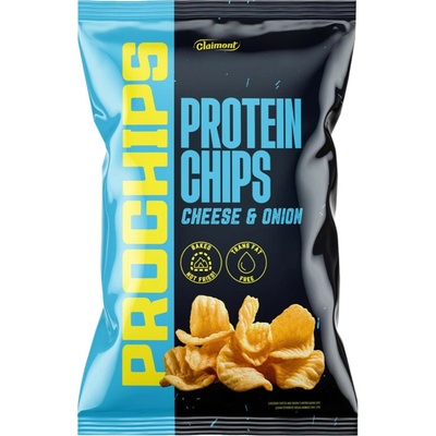 Putorius Prochips Proteinové chipsy s příchutí sýr & cibule Claimont 50 g