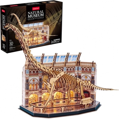 CubicFun 3D puzzle Natural Museum: Brachiosaurus svítící 216 ks