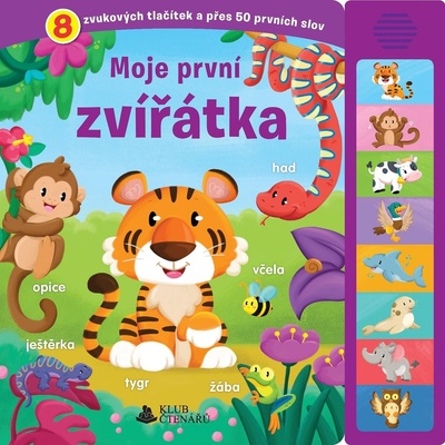 Moje první zvířátka - 8 zvukových tlačítek a přes 50 prvních slov – Hledejceny.cz