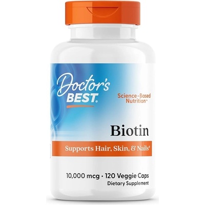 Doctor's Best Biotin 5000 mcg 120 rostlinných kapslí
