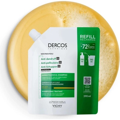 Vichy Dercos DS Šampon na suché vlasy Ecorefill Refill náhradní náplň 390 ml