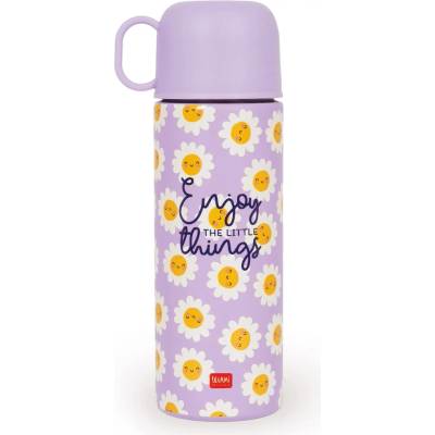 Legami Hot & Cold termoska s hrnčekom Vacuum Bottle With Cup 500 ml Daisy uni