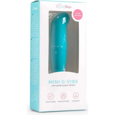 EasyToys Mini G-Vibe na bod G modrý