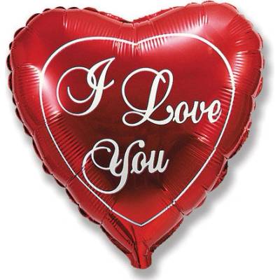 Balón fóliový 45 cm I love you
