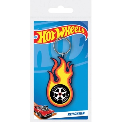 Prívesok na kľúče Hot Wheels Burning Tyre