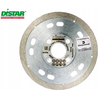 Diamantový kotúč na rezanie keramických dlaždíc 1,1 mm Distar Esthete 115 mm