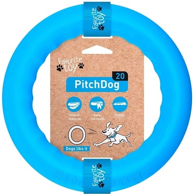 Collar Pitch dog 20 cm modrá
