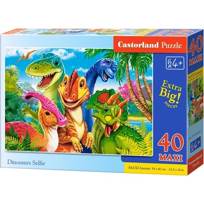 CASTORLAND Dinosauří selfie MAXI 40 dielov